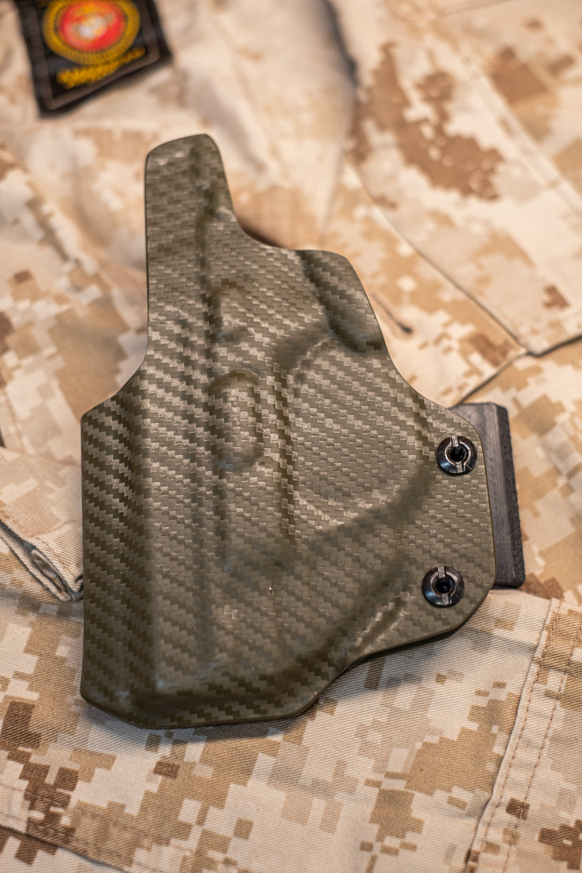 IWB (Inside the Waistband) Light Bearing Holster S&W M&P Shield 9/40(will NOT fit 2.0) with Crimson Trace Red Laser