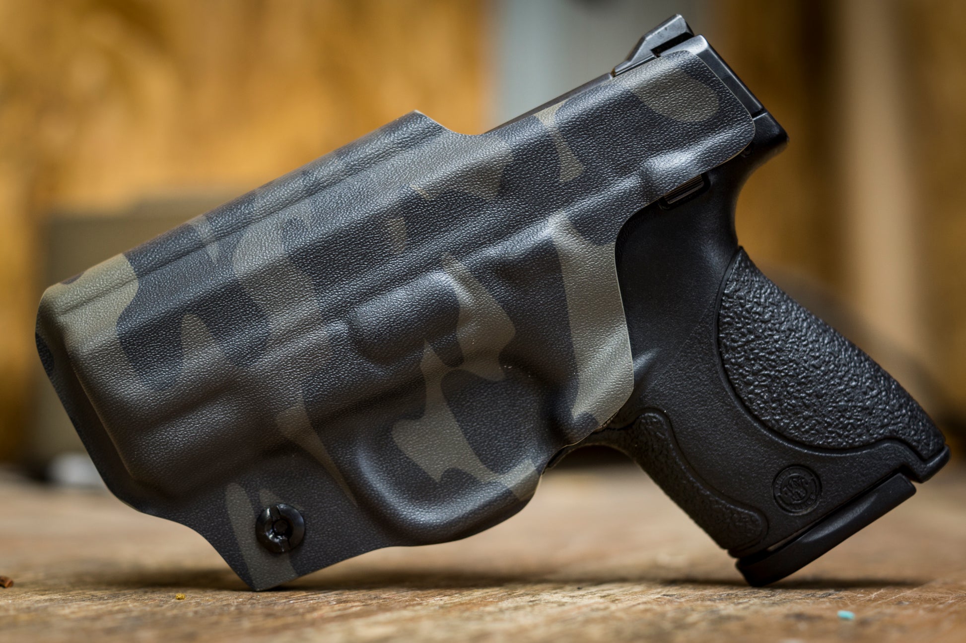 IWB Kydex Holster in Multicam Black infused kydex.