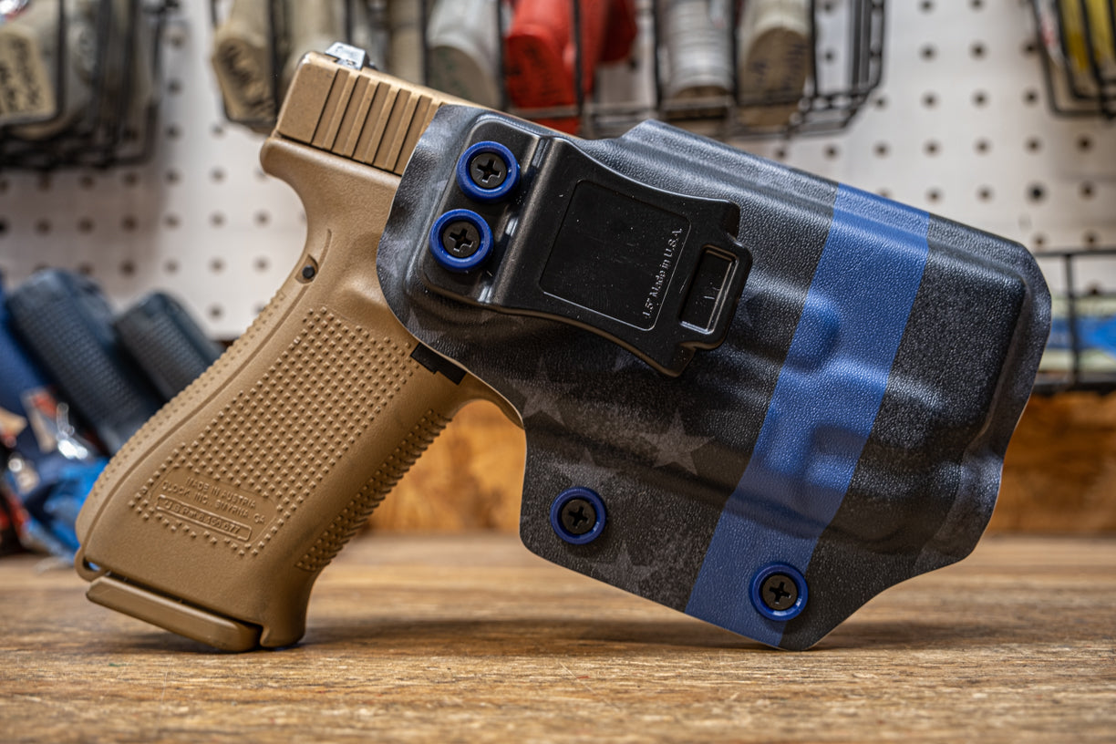 Inside the Waistband Kydex holster for a Glock 19 with Streamlight TLR-7.