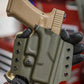 OWB Non-Light Bearing Kydex Holster in OD Green for a Glock 19.
